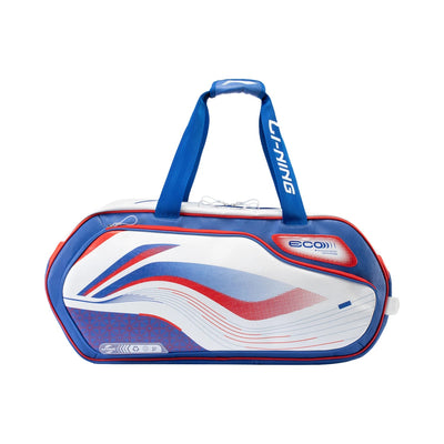 Elite International Players 6 Rackets Bag - White/Dark Blue