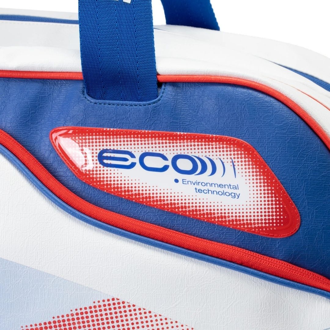 Elite International Players 6 Rackets Bag - White/Dark Blue