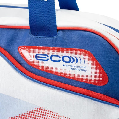 Elite International Players 6 Rackets Bag - White/Dark Blue